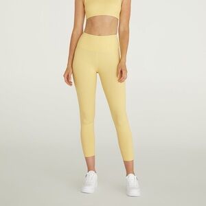 Carbon38 Ribbed 7/8 Legging - Butter Yellow 25” inseam